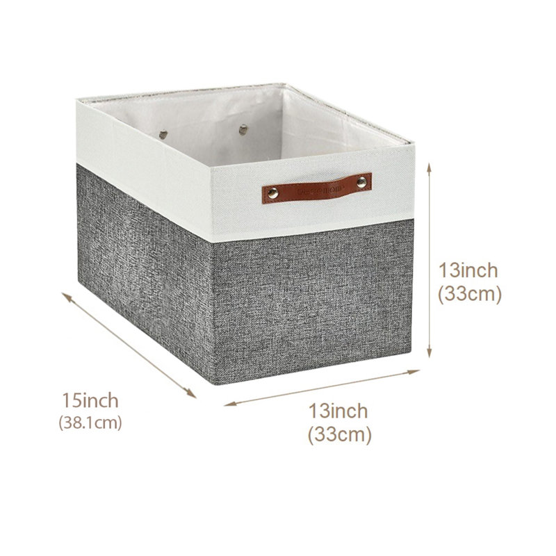 Ensemble de cubes en tissu, Gris / blanc