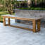 Banc de parc en teck