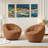 Upholstered Swivel Accent Chair-1047171142
