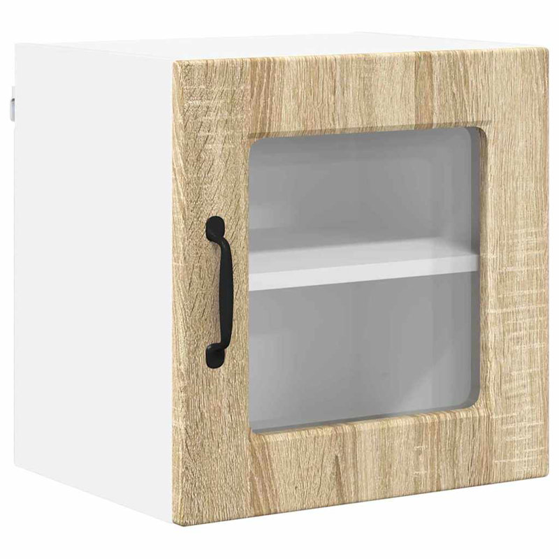 Vidaxl Kitchen Wall Cabinet With Shelf Artisan Oak 80 X 31 X 40 Cm, Sonoma Oak, 40cm H x 40cm W x 31cm D