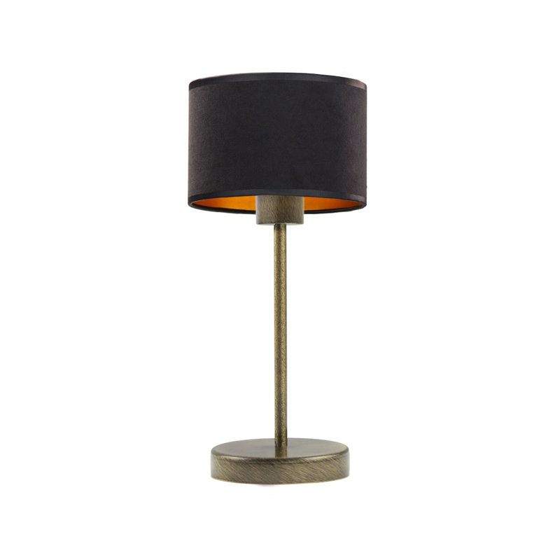 Letina Metal Desk Lamp, Old Gold, Black/Gold