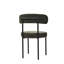 Ensemble de 2 chaises de salle à manger Boucle, chaise à dossier courbé de style moderne Mid-Century-429415566
