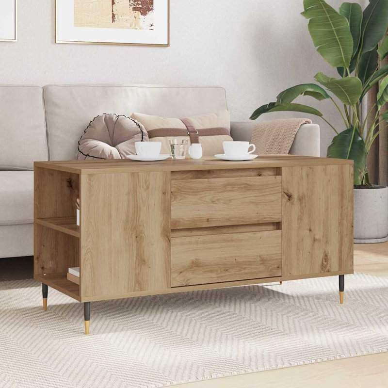 Coffee Table with Storage, Artisan Oak