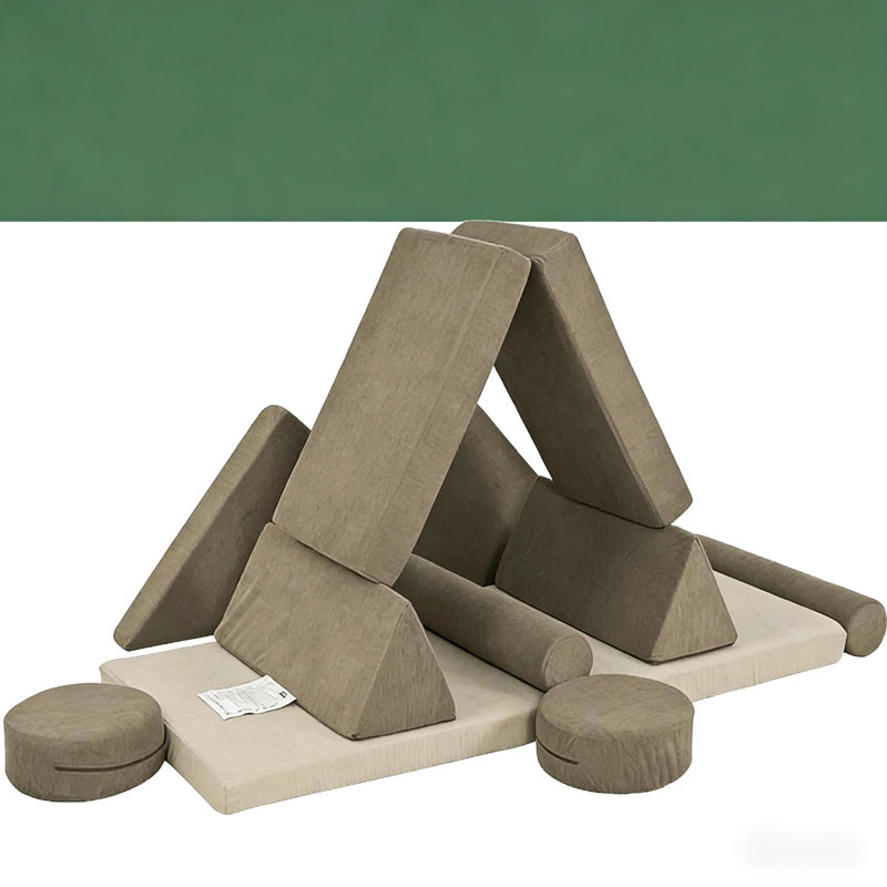 Doux jeu pour: blocs de mousse d'escalade de 12 pièces, source d'inspiration créative, mousse pour explorer l'espace sécuritaire et confortable avec, stimuler l'imagination créative, pour profiter du temps de jeu