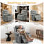 Fauteuils inclinables électriques, petit fauteuil inclinable pour les petits espaces, fauteuil électrique inclinable pour personnes âgées avec poches latérales-114193575