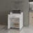 Burnside Kitchen Cart, White-450407852