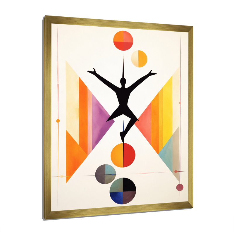 «Minimalisme Yoga Inner Balance I», reproduction d'art sur toile, H 44 po x l 34 po x P 1,5 po, Or