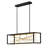Styx Integrated LED Open Frame Rectangle Linear Pendant - Black w/ Gilded Gold Branches