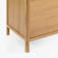 Buffet 3 tiroirs et tablettes réglables avec armoire de rangement ouverte Kaela