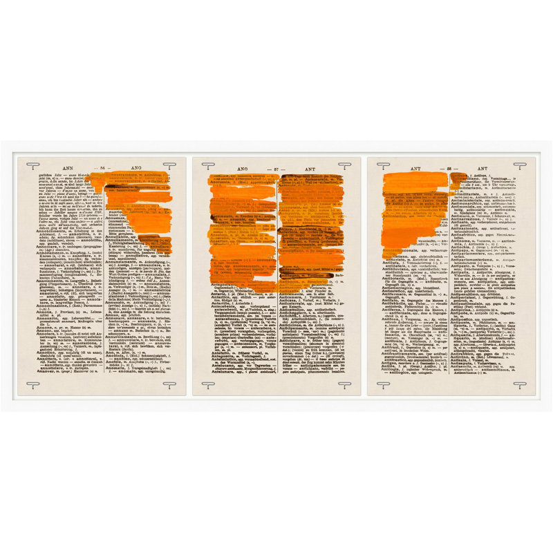 The Excerpt Orange 3 Print by Thom Filicia