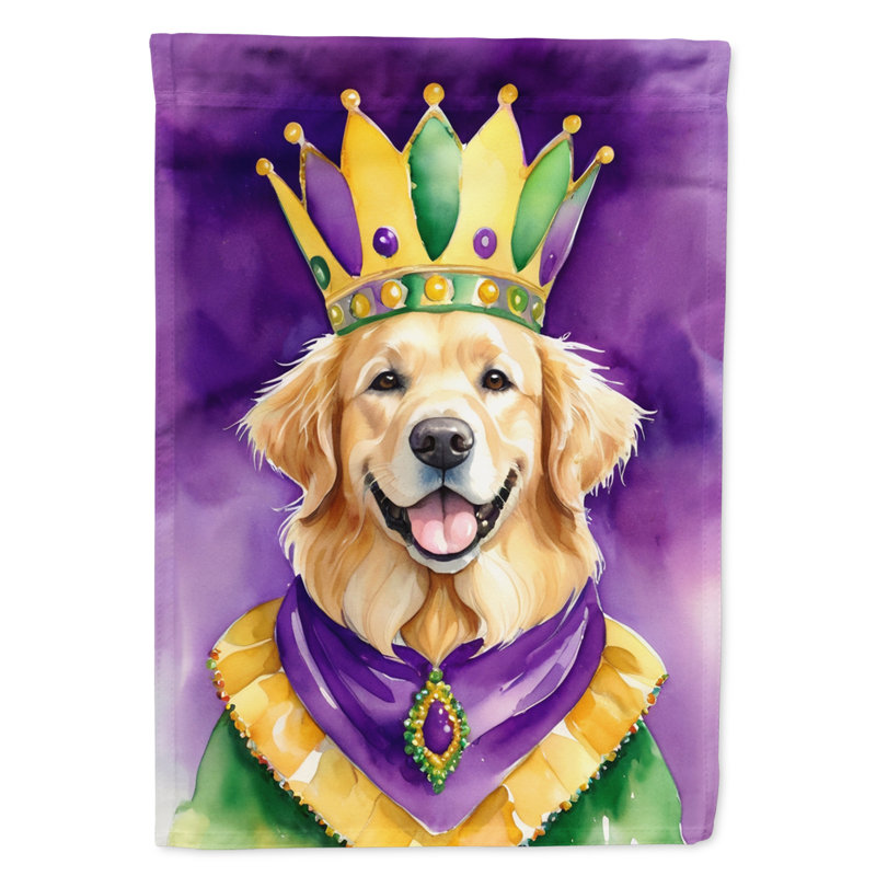 Drapeau de la maison du roi Mardi gras Gordon Setter