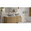 Lavabo de salle de bain vasque en résine 24 po x 13 po Badeloft WB-03-MGRY en gris mat-138192848