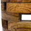 Table de bout cylindrique en bois massif