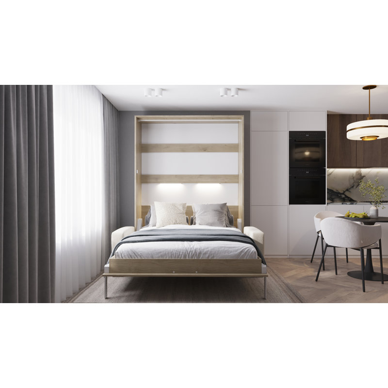 Neidelin Upholstered Bed, Beige/Cream