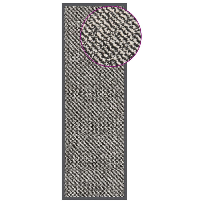 Katerine Non-Slip Geometric Indoor Doormat, 60cm W x 180cm L, Light Brown