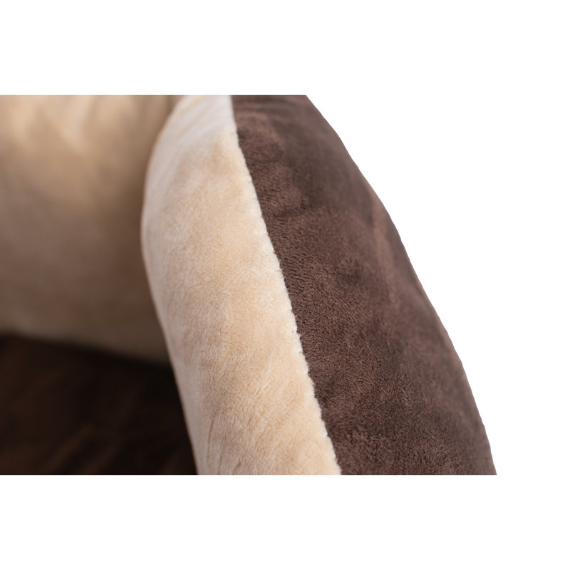 Faux Fur Bolster Pet Bed
