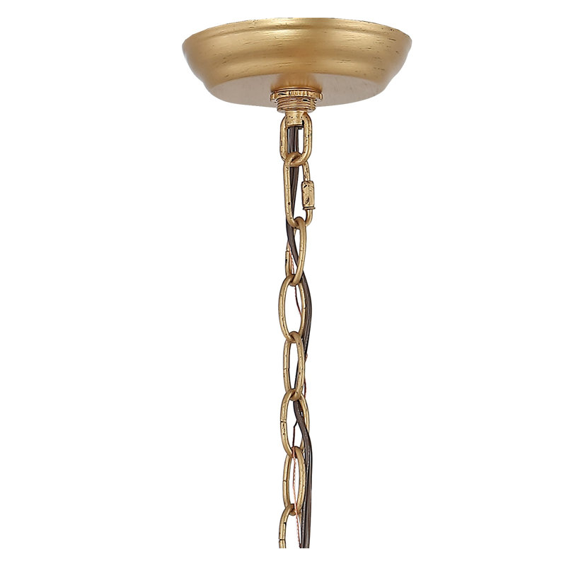Artha 3 - Light Lantern Geometric Chandelier, Brass Gold