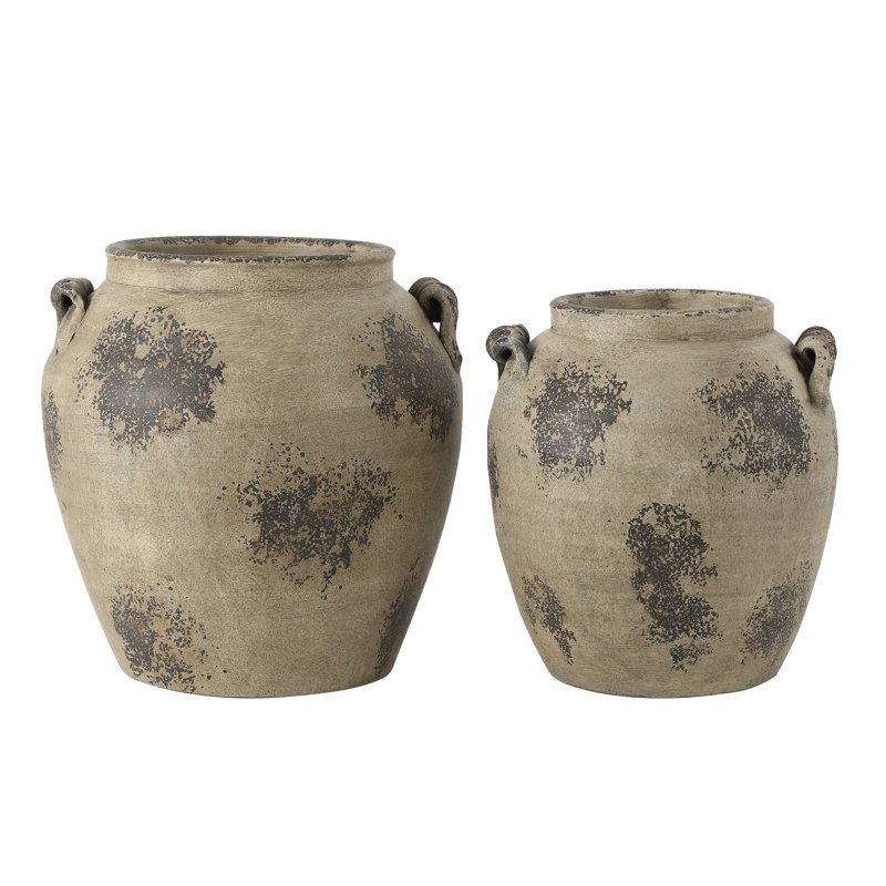 Rhodes Terracotta Vase Set of 2
