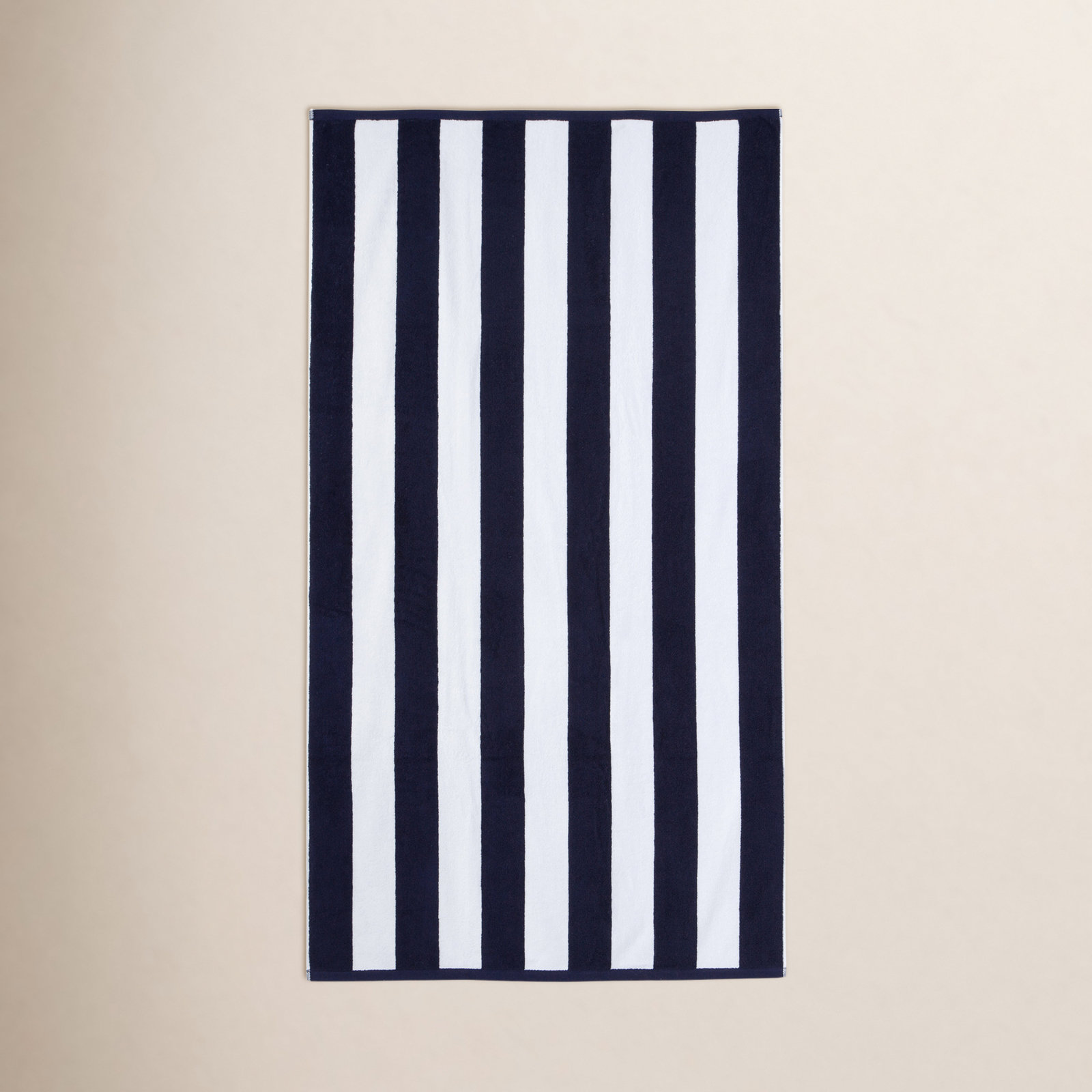 Mendel Cotton Beach Towel, Navy