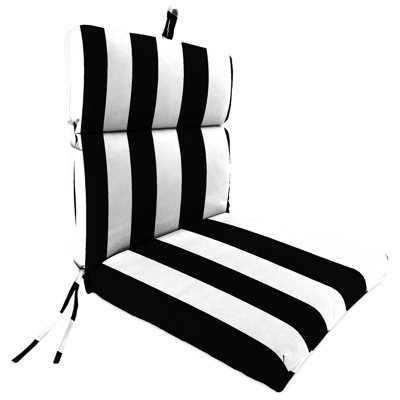 22" x 44" Outdoor Chair Cushion with Ties and Loop