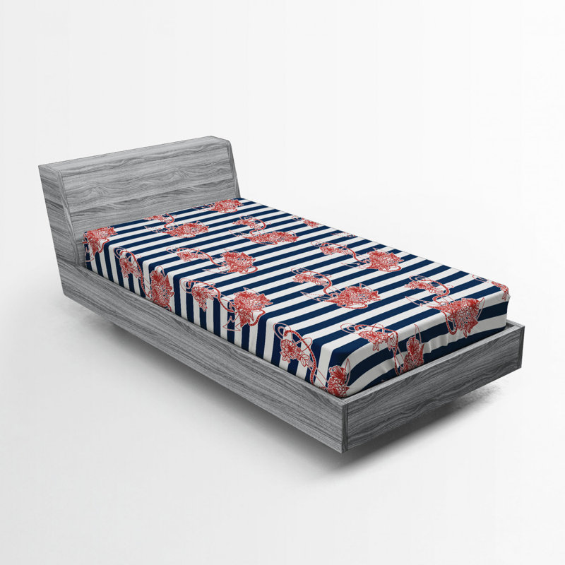 Microfiber Striped Fitted Sheet, Twin XL Fitted Sheet
