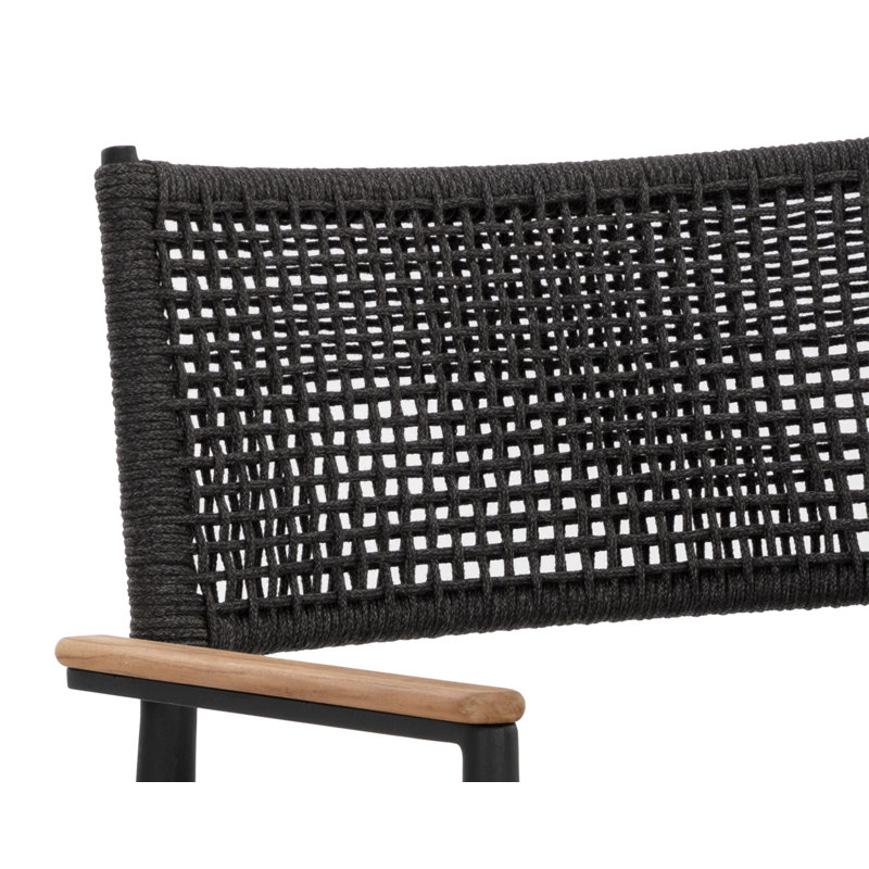 Outdoor Dining Armchair, Black