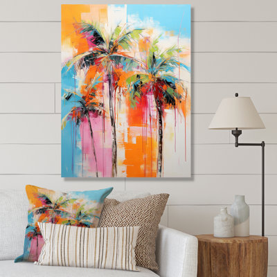 Damani Palm Trees Palm V - Palm Trees Wall Art Palm Canvas Print