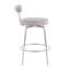  Tabouret de comptoir pivotant en tissu 25,5 po Kayson-1125779497