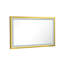 42 po X 24 Miroir de salle de bain rectangulaire avec brouillard et lumières à DEL variables