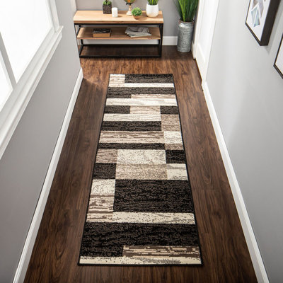 Tapis de couloir 12 pi chocolat