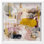 «Expressive Canvas I Shadowbox Print», décoration murale moderne par Art Remedy, cadre blanc, 13 x 13