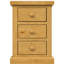 Chunky 39cm W Solid Wood Bedside Table