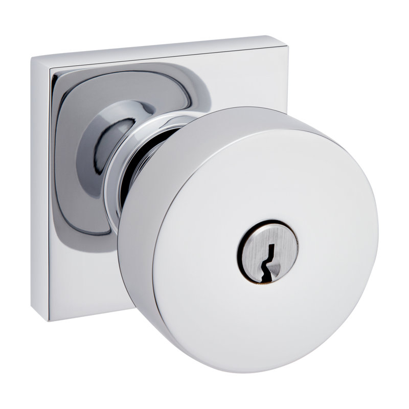 Rose Emergency Egress Keyed Entry, Bright Chrome