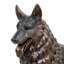 Dog German Shepherd Bronze Garden Statue
