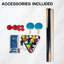 79''x44'' 4-in-1 Multi-Function Pool Table