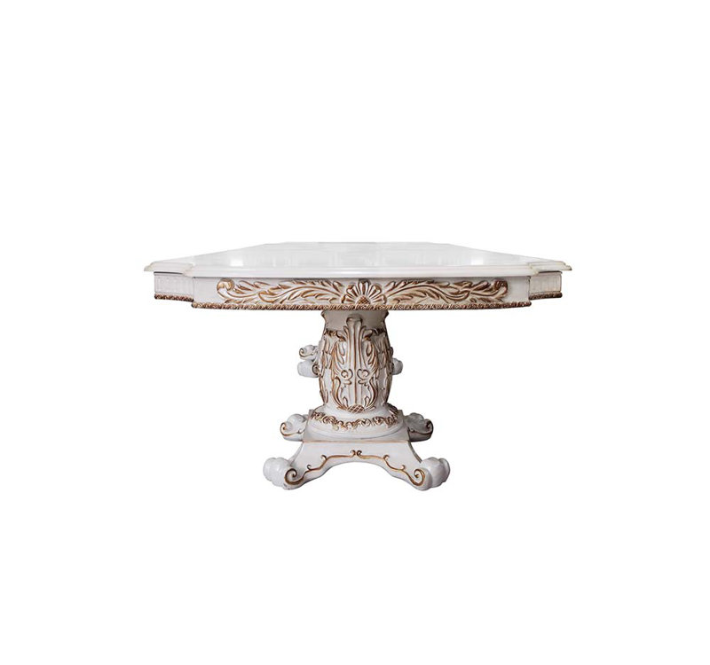 Table à manger avec base de piédestal, H 31 po x L 71 po x l 35 po