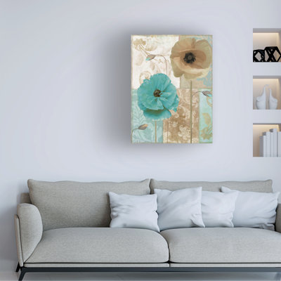 Art sur toile, "Sasha Beach Poppies I"