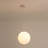 9.8 in. 1-Light Modern Globe Shade Pendant Light