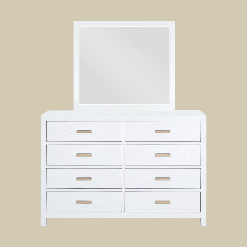 Asdrbal 60'' W 8 - Drawer Dresser, White