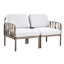 Fauteuil de jardin - base en plastique, coussin de confort intérieur / extérieur, structure