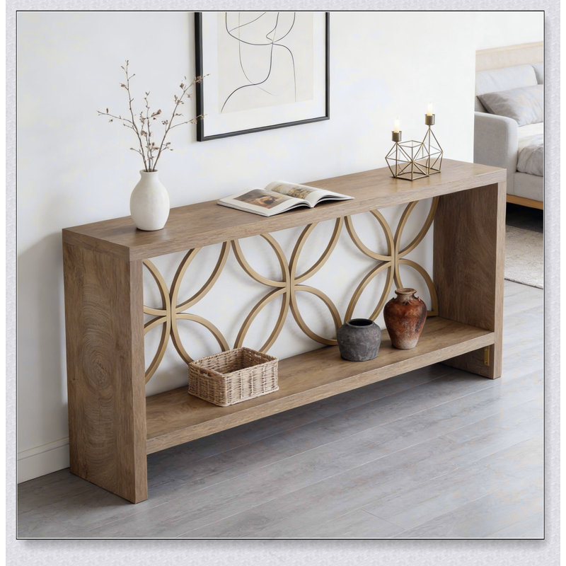 Élégante table d'entrée, console, table de canapé stable