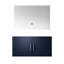 Meuble-lavabo bleu marine 36 po L x P 22 po et miroir à DEL - Option de rangement suffisante Méthode d'installation rapide Espace abondant entièrement assemblé-129909001