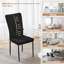 46cm H Velvet Upholstered Full Back Parsons Chair-94149090