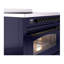 Cuisinière à induction 36 pouces avec 6 éléments à induction ILVE Nostalgie II Series (porte en verre)-1304245316