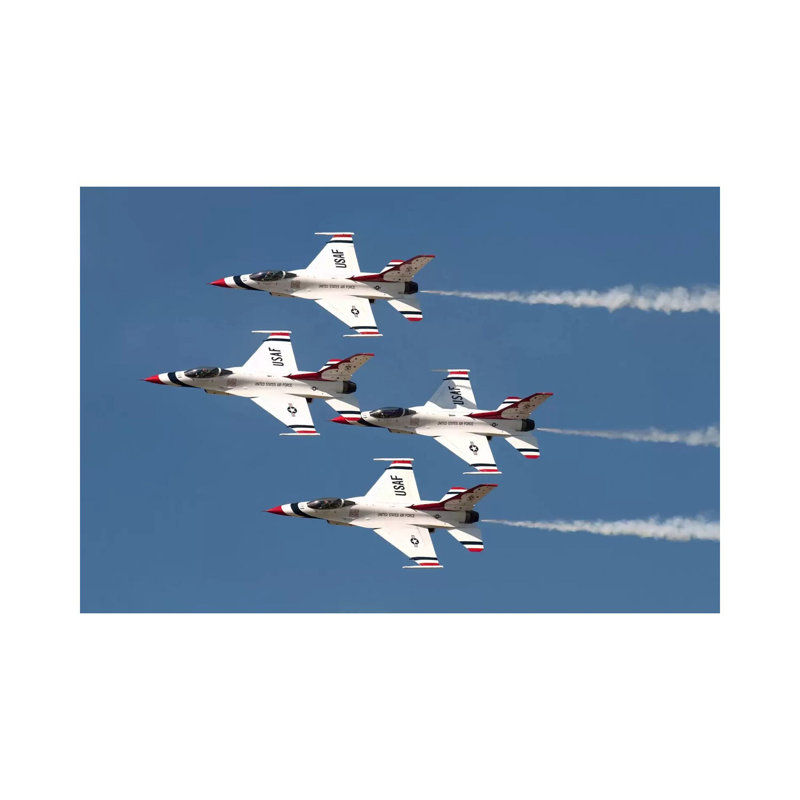 The US Air Force Thunderbirds Fly In Formation by Daniele Faccioli - Wrapped Canvas Print