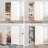 Concealed Invisible Magic Prefinished/Laminated White Sliding Doors With Installation Hardware Kit and Door Handle, White-121848602-121848604