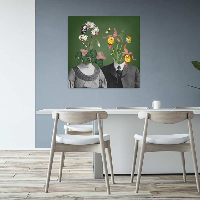 Art contemporain rétro surréel rétro, H 32 po x l 32 po