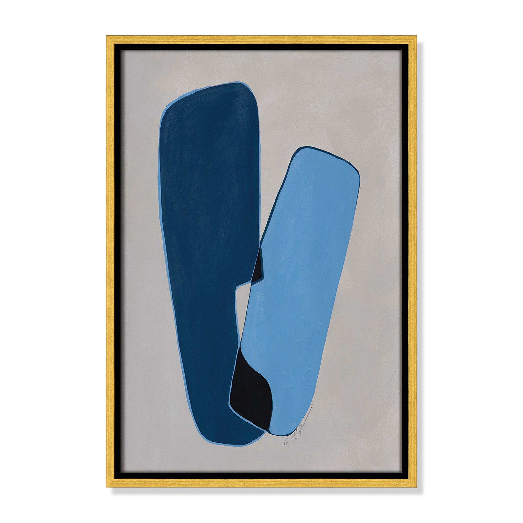 In Unity II by Filippo Ioco For Casa Fine Arts, 19.5" H x 13.5" W x 2" D, Gold Framed