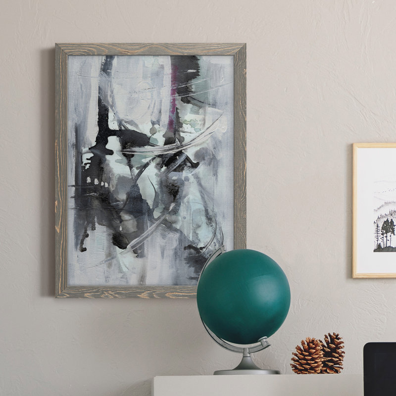 Toile de qualité supérieure Indian Lore II - prête à être accrochée, Gris, H 24 po x l 20 po x P 1 po