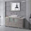 Ensemble de meuble-lavabo sur pied 60 po avec comptoir en marbre et miroir assortis Ravenna-27042754